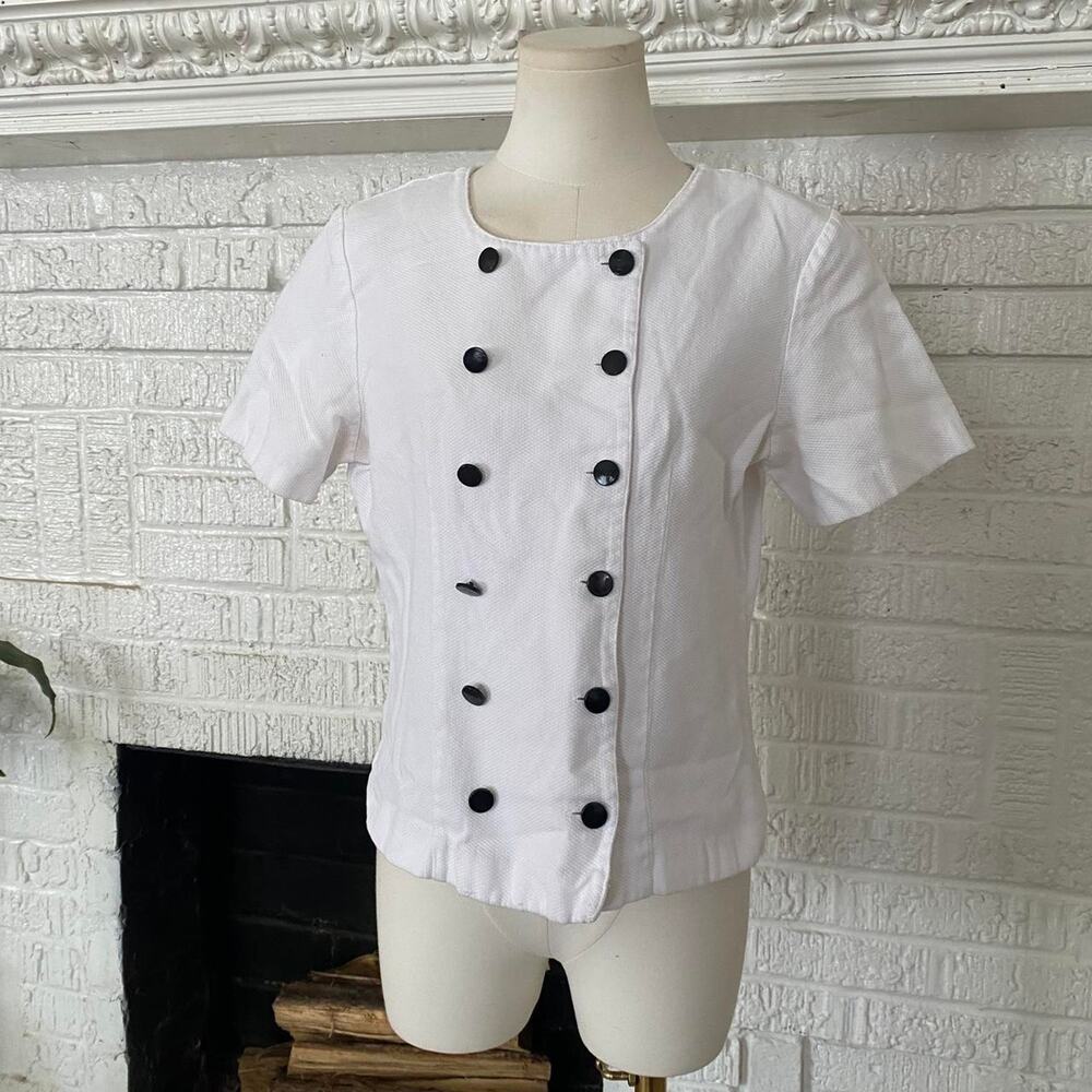 Vintage double breasted button top
